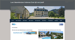 Desktop Screenshot of luxe-vakantiehuizen.eu